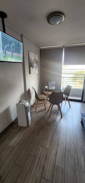 Studio, Multiple Bedrooms, Balcony, City View | Living area - Comfortable Loft With Gym In Independence (Santiago)