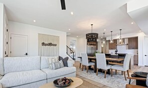 Smart TV, fireplace, video games