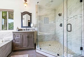 Shower, hair dryer, towels - Summer Escape | 4BR w/ Ocean & Nature Views (Malibu)