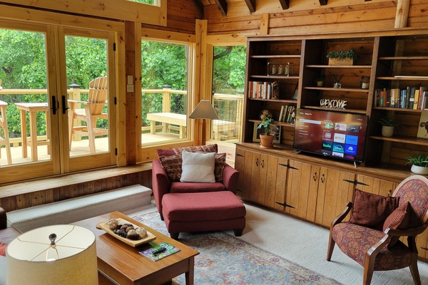 TV connectée, cheminée