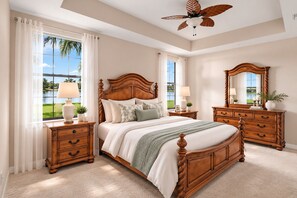 3 bedrooms, iron/ironing board, WiFi, bed sheets - Luxury Waterfront home in Gated Community- Pool, Tennis & Near Beach, Dining (Bonita Springs)