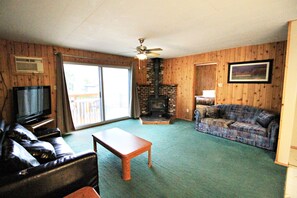 TV, fireplace, DVD player