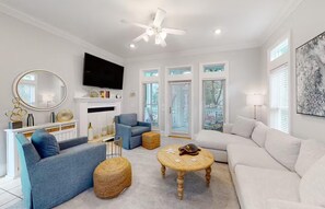 Casa, letti multipli (Lily Pad) | Area soggiorno | TV