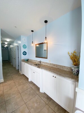 Condo, Multiple Beds (Riviera Dunes 203) | Private kitchen | Oven, toaster, paper towels - Riviera Dunes 203 (Pensacola)