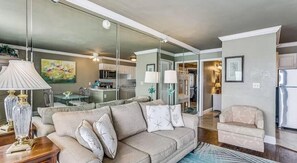 Condo, 1 King Bed with Sofa bed (Perdido Skye 73) | Living area | TV - Perdido Skye 73 (Pensacola)