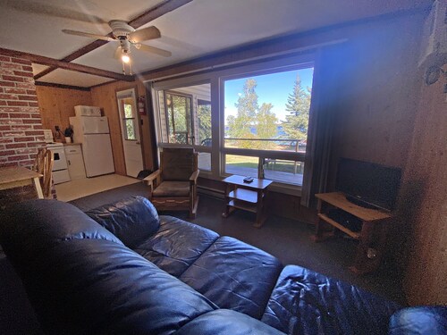 Wake up to waves at "Just Beachy"