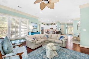 Ferienhaus, Mehrere Betten (Blue Turtle Dreams) | Wohnbereich