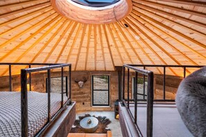1 bedroom, free WiFi, bed sheets - Mountain Yurt: Luxe Yellowstone Cabin | Condé Nast (Emigrant)