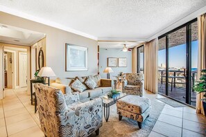 Condo, Multiple Beds (Surfside Resort #505) | Living area | TV - Surfside Resort #505 (Miramar Beach)
