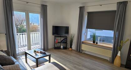 Ferienhaus Steigrhein Apartment mit Balkon und Flussblick im Erdgeschoss