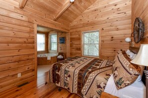 1 bedroom, desk, iron/ironing board, travel cot