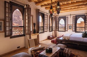 Superior Suite with Mountain View | Hypo-allergenic bedding available, minibar (free items), in-room safe