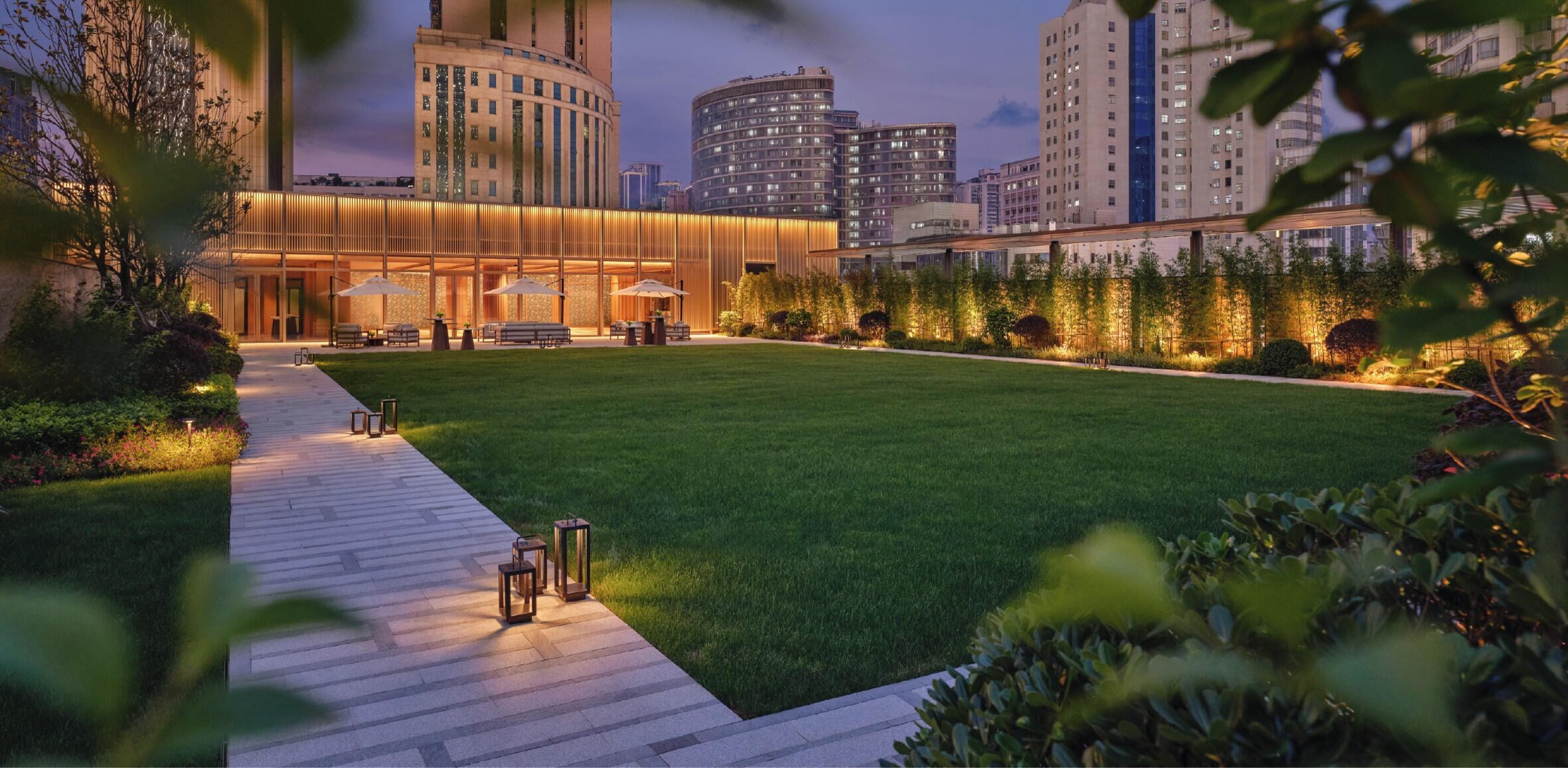 Área externa para banquete