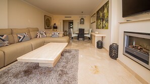 TV, fireplace - Casares Beach apt 218 (Casares)