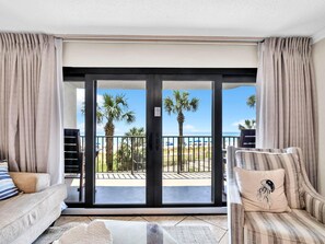 Condo, Multiple Beds (Commodore 203) | Living area | TV - Commodore 203 (Panama City Beach)