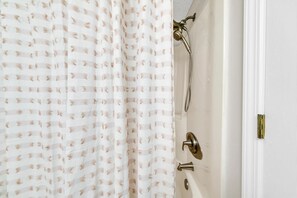Condo, Multiple Beds (Commodore 203) | Bathroom | Towels, soap, toilet paper