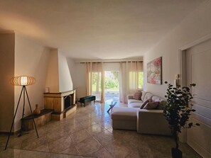 Apartment, 1 Bedroom, Smoking, Fireplace | Living area - Corfu Dream Kanoni Apartment (Corfu)