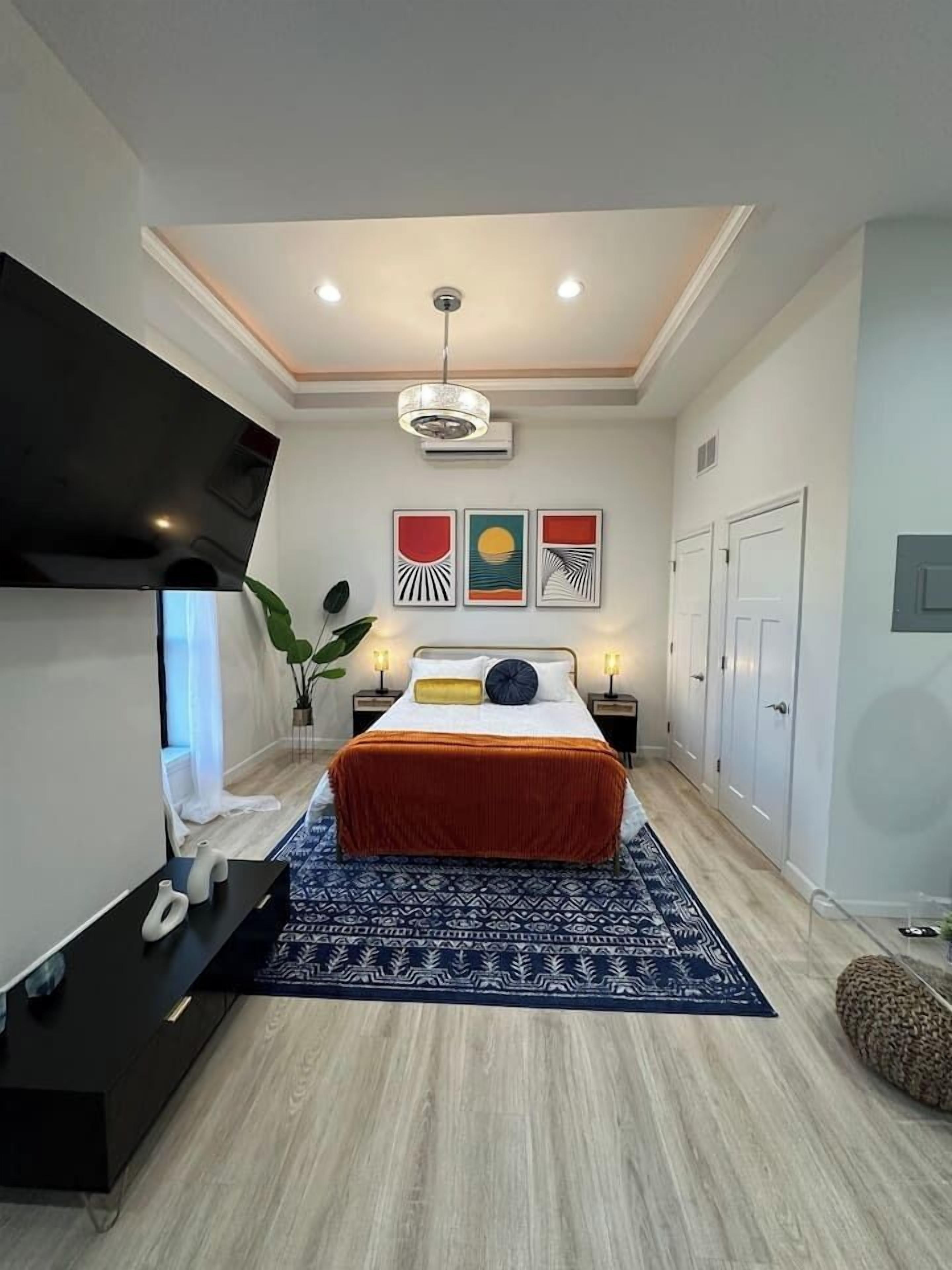 1 dormitorio, tabla de planchar con plancha, wifi gratis y ropa de cama