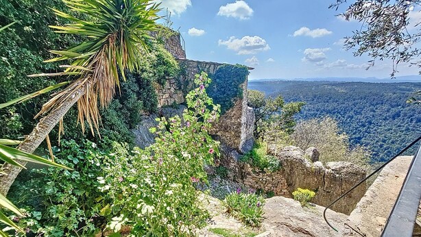 Unclassified image, 1 of 49, button - Le Figuier de Saint-Cé - Small garden - Terrace - View (Saint-Cézaire-sur-Siagne)