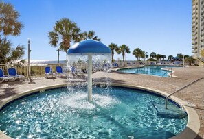 Indoor pool, outdoor pool