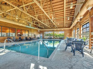 Indoor pool, a heated pool