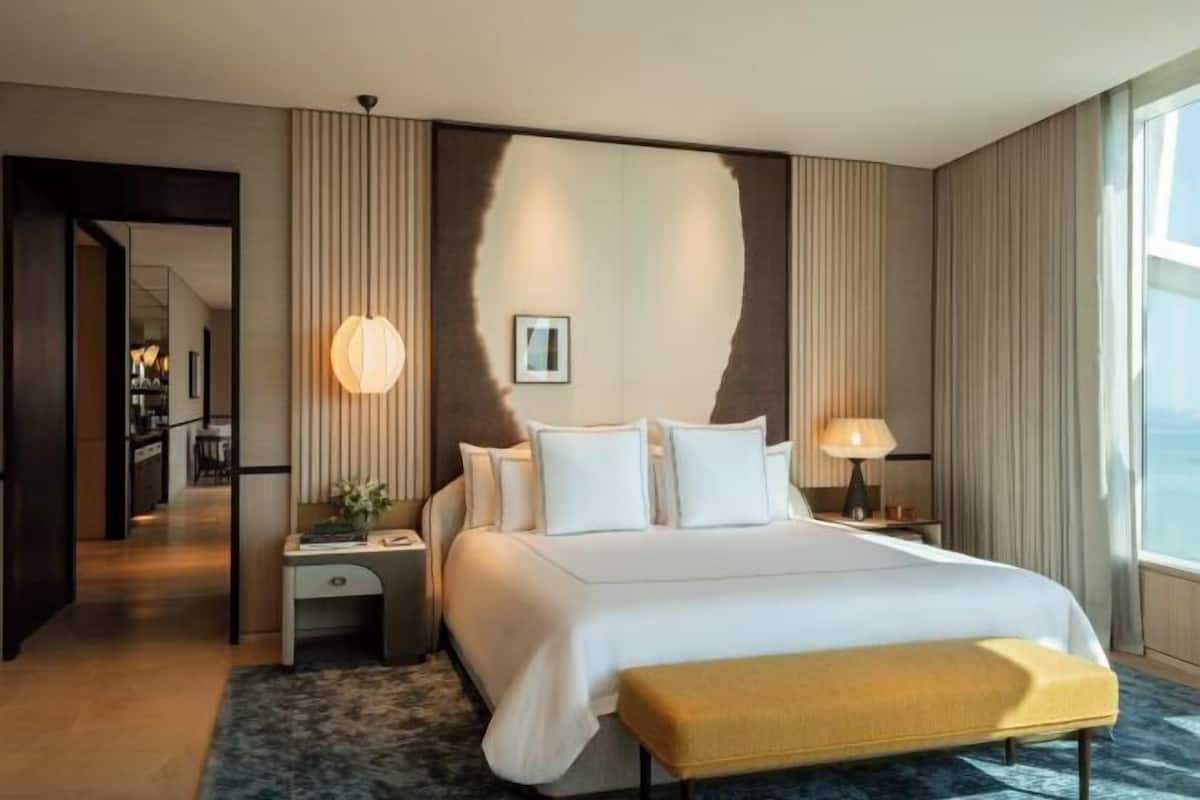 1 quarto, frigobar (abastecido com alguns itens grátis)