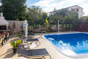 A heated pool
