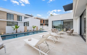 A heated pool