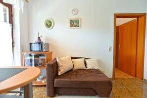 TV - Holiday apartment with air conditioning and barbecue facilities (Poreč)
