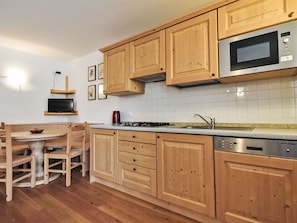 Fridge, microwave, dishwasher, toaster