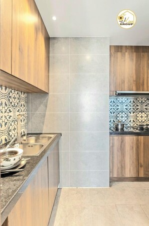Presidential-Apartment, Balkon, Stadtblick | Eigene Küche | Kühlschrank, Mikrowelle, Herdplatte, Reiskocher