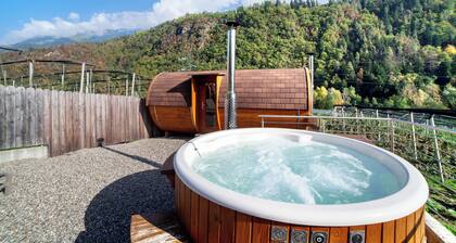 Chalet 'Hortensie' mit Bergblick, Gemeinschaftspool und WLAN