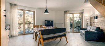 Ferienwohnung 'Kanzi' mit Bergblick, Gemeinschaftsgarten und WLAN