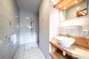 Shower, hair dryer, towels - Apartment 'Apartment 1 in the Abbey - Maxit' with Wi-Fi (Abondance)