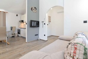 Living area - Holiday apartment with air conditioning (Fažana)