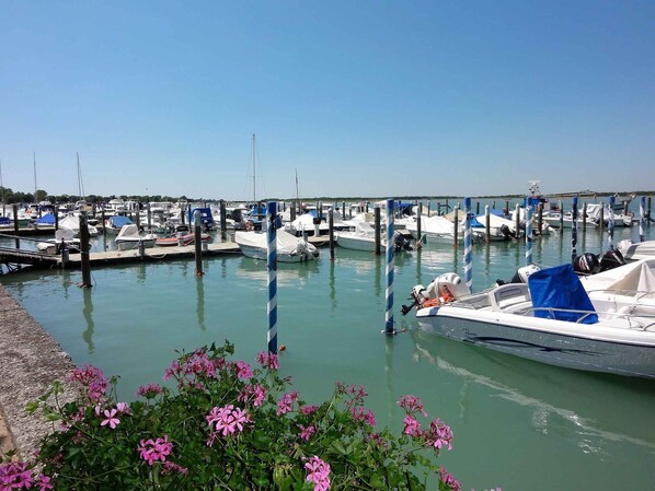 Enjoy serene waterfront views and easy access to boating activities at this picturesque marina.