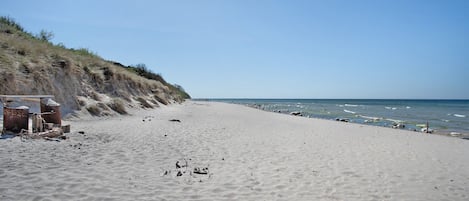 Tæt på stranden