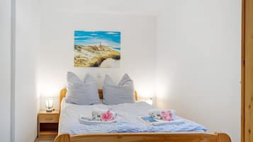 2 makuuhuonetta, ilmainen Wi-Fi, vuodevaatteet