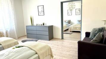 2 chambres, fer et planche Ă repasser, Wi-Fi gratuit, draps fournis