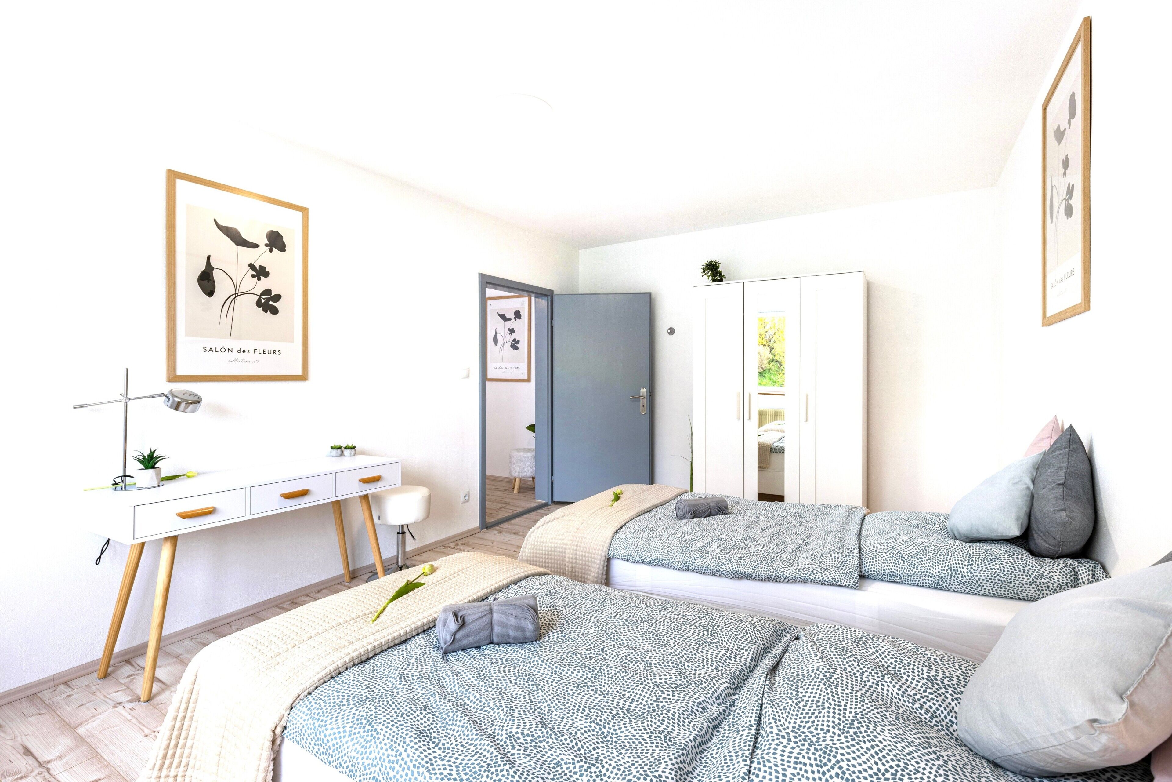 3 habitaciones, tabla de planchar con plancha y wifi gratis 