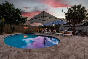 A heated pool