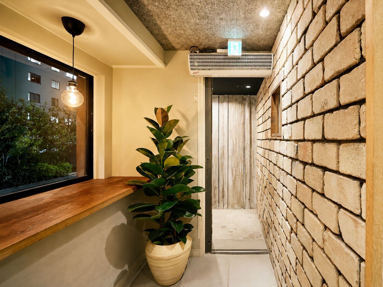 Interior entrance