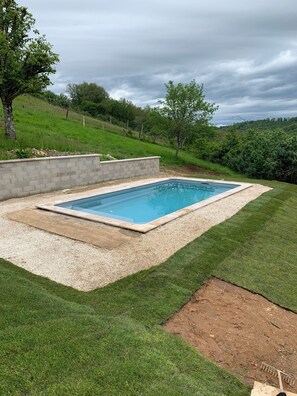 A heated pool
