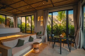 Villa, vue sur le jardin (Villa Kekaola) | 1 chambre, coffre-fort, bureau, accès au Wi-Fi (inclus)