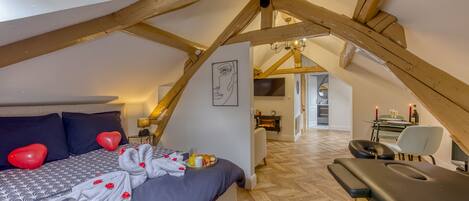 1 غرفة نوم وواي فاي وملاءات أسرّة