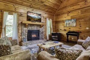 Fernseher, Kamin, Arbeitsbereiche