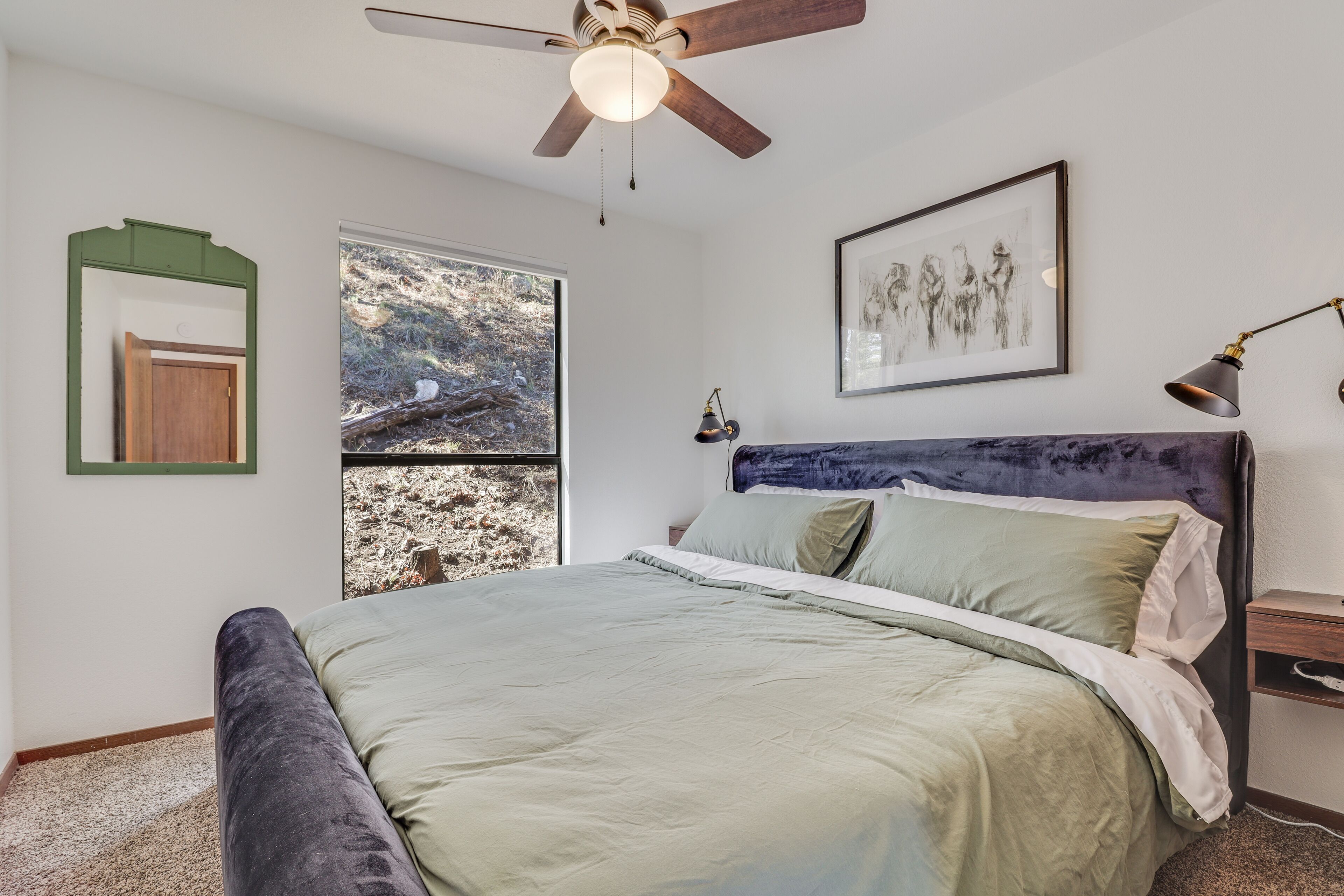 2 habitaciones, tabla de planchar con plancha y wifi gratis 