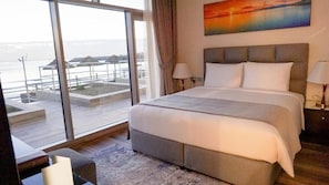 Deluxe Chalet, Non Smoking, Beach View | In-room safe, iron/ironing board, free WiFi - AlkoutBeachHotel (Mangaf)