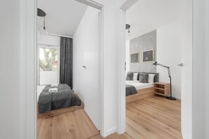 2 bedrooms, iron/ironing board, travel crib, WiFi