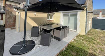 Maison plain-pied 3 ch avec sdb privatives, cour et jardin, proche Blois et chĂąteaux de la Loire